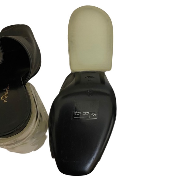 3.1 PHILLIP LIM PLEXI HEEL MULE BLACK - Picture 8 of 9